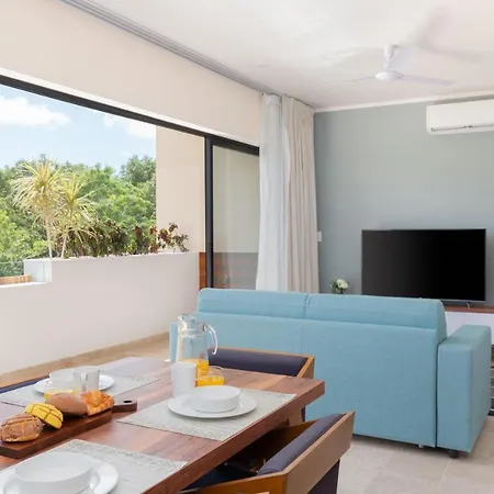 Aldea Zama 2Br Condo With Rooftop Terrace And Pool
